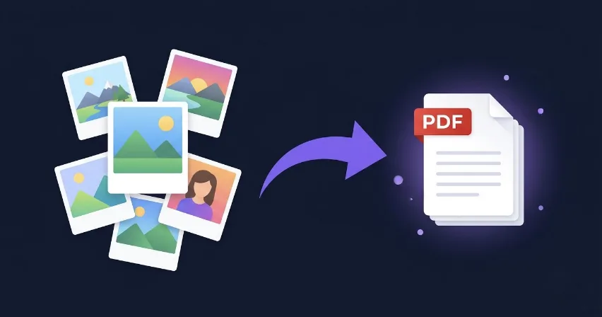 Combine multiple JPG images into one PDF document — free online tool