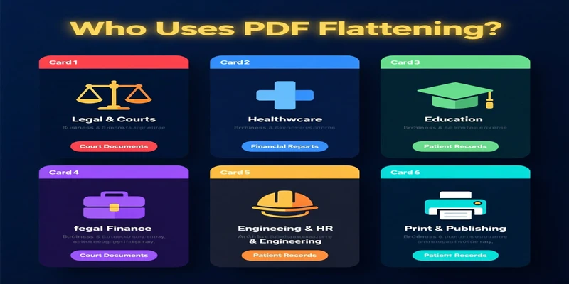 Common use cases for flattening PDF forms - legal, business, medical, education, construction