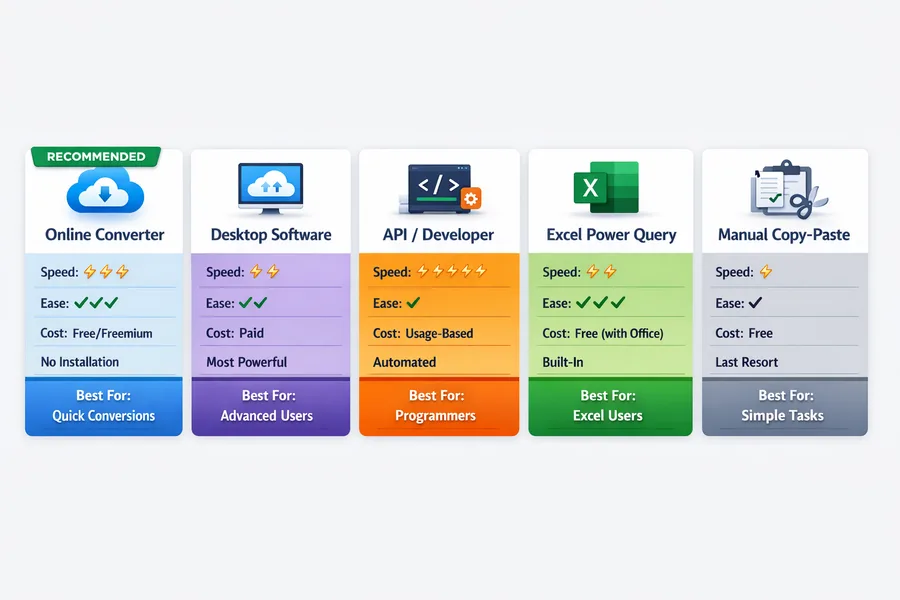How to Convert PDF to Excel: Complete Guide with AI & OCR Technology