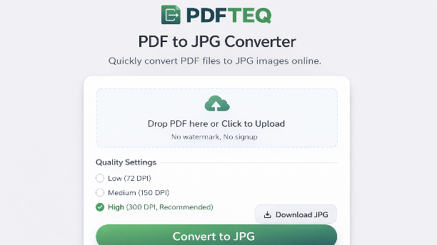 PDFTeq Converter Interface